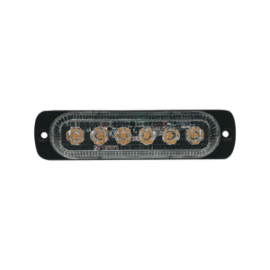 Luz direccional con 6 LEDS, color ambar, 12-24 VCD