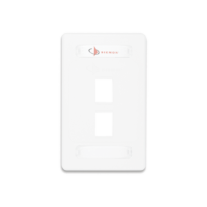 Placa de Pared Modular 10G MAX de 2 Salidas, Color Blanco