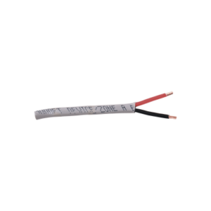 Bobina de 305 metros de Alambre, 14 AWG, 2 Conductores, tipo CM-CL2, de Color Gris para aplicaciones de alarmas de Intrusión / Automatización.