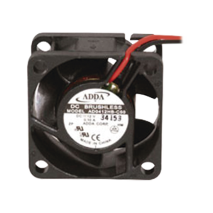 Ventilador Axial, sin Escobillas de 40 X 40 X 20 mm, Rodamiento de Baleros, Cables de 30 cm, 12 Vcd, 100 mA, 8.8 CFM.