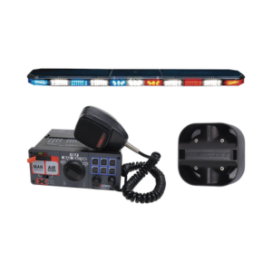 Kit de Sirena, bocina y Torreta 47" Serie 21 con 141 LEDs color  Rojo/Azul
