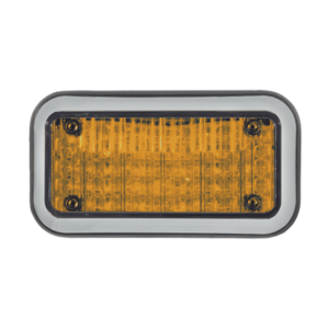Luz Perimetral 3X7 y LED ambar, con bisel