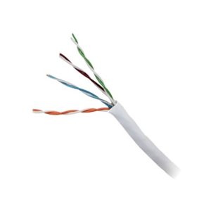 Bobina de cable de 305 metros, UTP Cat6 Riser, de color Blanco, UL, CMR SPNLS, probado a 350 Mhz, para aplicaciones de CCTV / redes de datos/ IP megapixel / control RS485