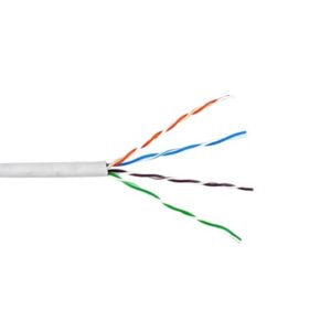 Bobina de cable de 305 metros, UTP Cat6 Riser, de color Blanco, UL, CMR, probado a 350 Mhz, para aplicaciones de CCTV / redes de datos/ IP megapixel / control RS485