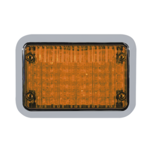 Luz perimetral LED ambar 4x6 con bisel
