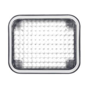 Luz perimetral LED claro 7x9 con bisel color blanco