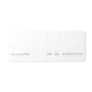 UHF TAG Adherible Tipo Etiqueta / ISO 18000 6B / Se Adhiere al Cristal del Vehículo / Compatible con Lectoras de Largo Alcance PRO12RF y PRO6RF