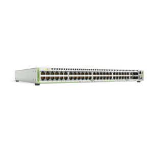 Switch PoE+ Stackeable Capa 3, 48 puertos 10/100/1000 Mbps + 2 puertos SFP Combo + 2 puertos SFP+ 10 G Stacking, 370 W