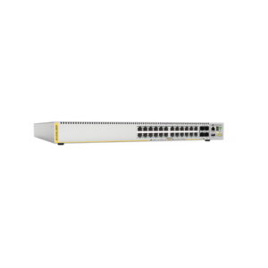 Switch PoE+ Capa 3, 24 puertos 10/100/1000 Mbps + 4 puertos SFP+ 10 G, 185 W, fuente de alimentación simple