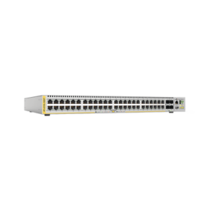 Switch Capa 3, 48 puertos 10/100/1000 Mbps + 4 puertos SFP+ 10 G, fuente de alimentación simple