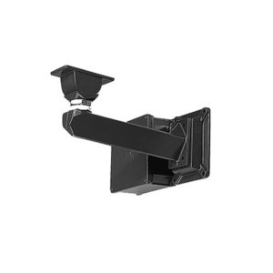 Montaje y caja de conexiones con canal interno para cable, especial para gabinete anti balas AVBPH
