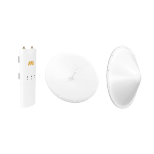 Kit de radio C5C con Antena de 28dBi, Frecuencia (4.9-6.5 GHz), ideal para distancia de hasta 20 km, Radomo Incluido