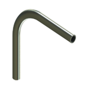 Codo de 90° de 1" (25mm) pared gruesa con rosca galvanizado etiqueta amarilla