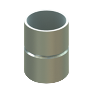 Cople 3/4" (19mm) pared delgada sin tornillo galvanizado etiqueta verde