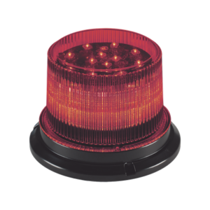 Baliza LED, 12 / 24VDC, lente transparente, montaje permanente (LED ámbar, azul o rojo)