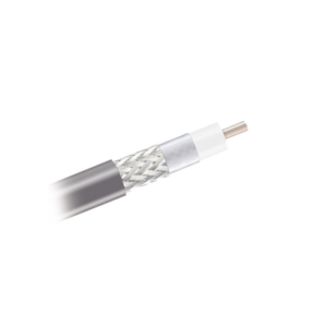 Cable coaxial 90% de blindaje, certificación RoHS, conductor de cobre revestido de aluminio, 50 Ohms, Carrete de 305 m