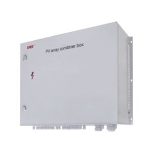 Caja combinadora de series fotovoltaicas, incluye diodos Anti-reversibles de corriente, ideal para instalaciones robustas donde las entradas del inversor no son suficientes.