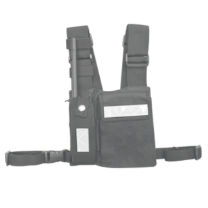 Pechera Universal Sin Logo con Soporte para Radio y Bolígrafo más Bolsa con Cinta Adherente para su Seguridad.
