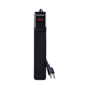 Multicontacto Con Supresor de Picos, Voltaje de Entrada 125 Vca NEMA 5-15P, Con 6 Salidas NEMA 5-15R, 1200 Joules