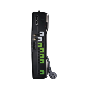 Multicontacto Con Supresor de Picos, Voltaje de Entrada 125 Vca NEMA 5-15P, Con 7 Salidas NEMA 5-15R, 1950 Joules, Protección RJ11 y Coaxial RG6