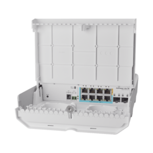 (CSS610-1Gi-7R-2S+OUT) netPower Lite 7R Switch Smart 7 puertos PoE Inverso Gigabit, 2 SFP+ 10G, para exterior