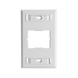 Placa de Pared CT, Para un Acoplador, Color Blanco