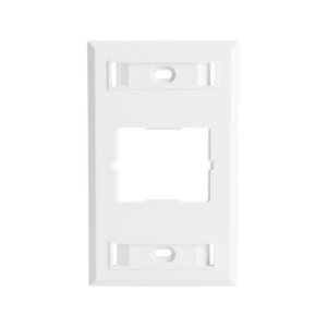Placa de Pared CT, Para un Acoplador, Color Blanco, Versión Bulk (Sin Empaque Individual)