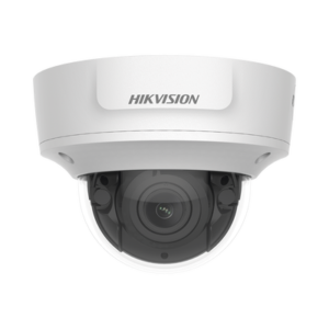 Domo IP 8 Megapixel / Serie PRO / Lente Mot. 2.8 a 12 mm / 30 mts IR EXIR / Exterior IP67 / IK10 / WDR 120 dB / Audio y Alarmas / PoE / Videoanaliticos Integrados