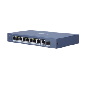 Switch PoE+ / 8 Puertos Gigabit 802.3 af/at (30 W) / 1 Puerto Gigabit Uplink / 1 Puertos SFP