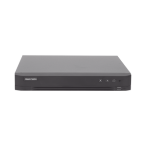 DVR 8 Megapixel / 4 Canales TURBOHD + 4 Canales IP / 1 Bahía de Disco Duro / 4 Canales de Audio / Audio por coaxitron / 4 Entradas de alarma / Vídeoanálisis