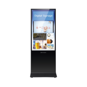 Pantalla de 55" para Publicidad Digital / Base para Piso / Entrada de Video HDMI y VGA /  2 Entradas USB / Altavoz Integrada