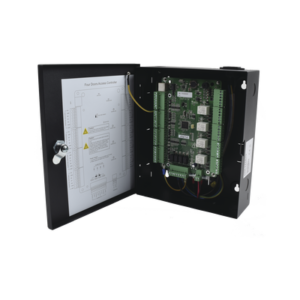 Controlador de Acceso Integrable con Videovigilancia  / 4 Puertas / 10,000 Tarjetas / 50,000 Eventos / Incluye Gabinete y Fuente de Alimentación 12VCD/8A