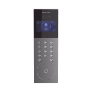 Videoportero IP Multiapartamento con Reconocimiento Facial / Llamada a App HikConnect  / 2 puertas / IP65 / Apertura por Rostro, Tarjeta o App