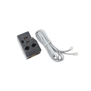 Protector para enchufe con salida única, circuito de 110 V/15 A, tornillo de retención, Telco RJ11 entrada/salida