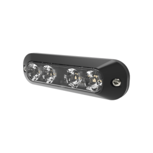 Luz perimetral, 4 LEDs Ultra Brillantes, color Ambar / Rojo