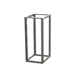 Rack Estándar 19" de 4 Postes, Acero, 24 Unidades, Profundidad Ajustable.