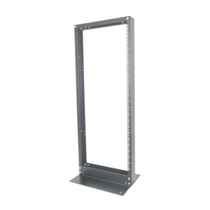 Rack de 2 Postes, Estándar 19", 37 Unidades, de Acero, Base "L" para Anclar a Piso.