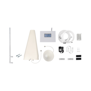 Kit de Amplificador de Señal Celular 4G LTE con Mástil Liviano de Pared | Funciona con Todos los Operadores | Soporta Múltiples Dispositivos y Tecnologías | Hasta 500 metros cuadrados de Cobertura