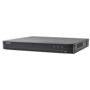 DVR 4 Megapixel / 16 Canales TURBOHD + 8 Canales IP / Detección de Rostros / 1 Bahía de Disco Duro / Audio por Coaxitron / Evita Falsas Alarmas / Salida de Video en Full HD
