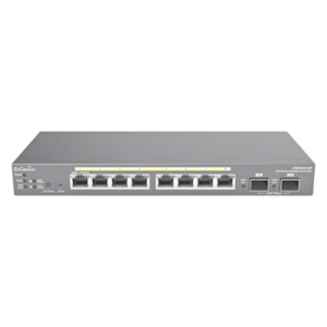 Switch PoE Administrable de 8 puertos Gigabit 802.3 af de 61.6 W y Controlador para 50 Puntos de Acceso Serie Neutron/EnTurbo.