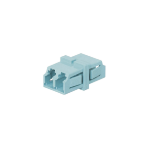 Módulo Acoplador LC Duplex, Para Fibra Multimodo, Color Aqua