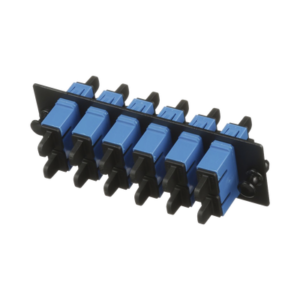 Placa Acopladora de Fibra Optica FAP, Con 6 Conectores SC Duplex (12 Fibras), Para Fibra Monomodo OS1/OS2, Color Azul
