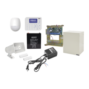 Kit de Alarma con Sensores cableados, Conexión IP con App PIMALINK3.0 Gratis!