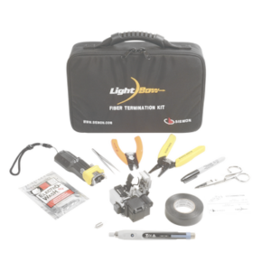 Kit de Herramienta "LightBow" para Terminación de Conectores de fibra óptica Pre-pulidos LC/SC, Monomodo o Multimodo