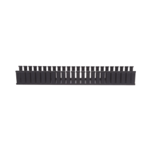 Canaleta Ranurada de PVC sin Tapa, Tipo G, 3 in de Ancho, 3 in de Alto y 1828.8 mm de Largo, Color Negro