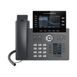 Teléfono IP Wi-Fi, Grado Operador, 6 líneas SIP con 6 cuentas, pantalla a color 2.8", puertos Gigabit, Bluetooth, PoE, codec Opus, IPV4/IPV6 con gestión en la nube GDMS