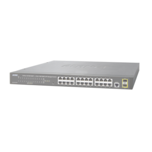 Switch Administrable de 24 puertos 10/100/1000T + 2 puertos SFP 100/1000X