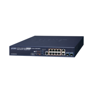Switch Administrable Capa 3, 8 Puertos 10/100/1000 Mbps c/PoE 802.3bt, 2 Puertos Gigabit Uplink, 2 Puertos SFP+ 10 G