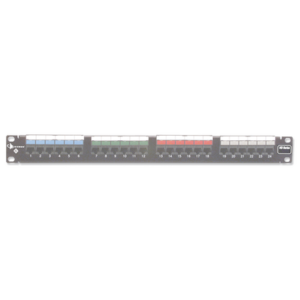 Patch Panel UTP HD6 Categoría 6, de 24 puertos, Plano, 1UR