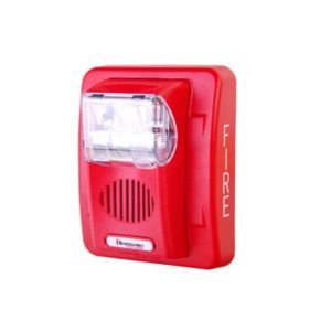 Sirena/estrobo, color rojo, 12 Vcd
